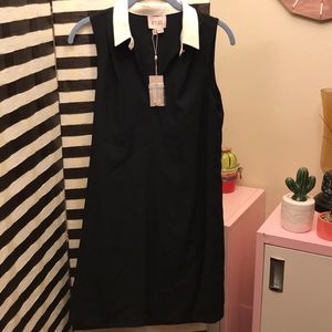 BNWT Marchesa Rose Collared Swing Dress